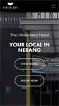 Mobile Screenshot of hinterlandhotel.com.au